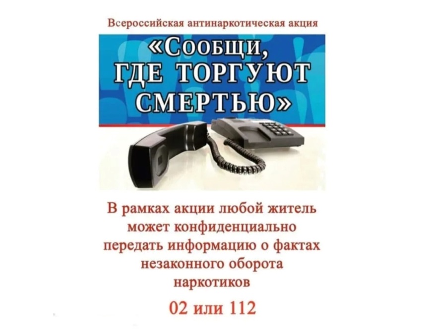 В период с 14 по 22 октября 2024 года в нашей школе прошли мероприятия в рамках Общероссийской антинаркотической акции «Сообщи, где торгуют смертью!».